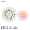 Molde de Silicona Margarita Xiangri Gui Gota de Gel Molde para Amasar Tamaño de Flor Forma de Chocolate Decorativo para Pastel Fondant