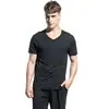 Camiseta holgada informal de verano para hombre, cuello redondo, manga corta, venta al por mayor