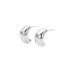 En Stock Amazon Exclusivo Transfronterizo Pendientes de Botón de Frijol Flotante para Mujer, Diseño de Lujo Ligero de Gama Alta, Pendientes de Botón Simples, Pendientes Exquisitos
