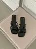 Temporada del Primer Encuentro: Sandalias de Dedo con Moño Estilo Niña para Mujer, Sandalias de Verano con Punta Cuadrada, Nuevos Zapatos de Hada 2026