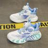 Zapatos para Niños 2026 Primavera y Otoño Malla Tejida de Forma Fluida Zapatos de Baloncesto para Niños Mayores con Hebilla Giratoria Zapatos Deportivos Casuales para Correr para Niños