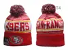 Gorra Fría al por mayor estilo extranjero de equipo de la NFL para hombre y mujer tendencia invierno protección contra el frío protección para los oídos gorra deportiva de lana gorra tejida gorra de algodón