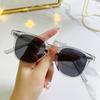 Óculos de Sol Estilo Coreano com Armação Oval Pequena, Novo Estilo para Homens e Mulheres, Protetor Solar Fashion Tendência de Alta Qualidade, Óculos de Sol Anti-UV de Celebridade da Internet