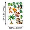 TEMU Novos Adesivos de Parede de Desenho Animado para Quarto Infantil Adesivos Fofos e Divertidos de Animais para Quarto Macaco Coala Adesivos de Decoração de Parede