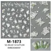 Pegatinas Retro de Uñas con Flores Florecientes Flor Blanca Fresca y Elegante Margarita Pegamento Fuerte y Delgado para Uñas Pegatinas Decoración Venta al por Mayor