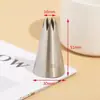 Boquilla Grande de Acero Inoxidable 304 de Grado Alimenticio con 6/8/10 Dientes para Crema, Galletas que se Derriten en la Boca y Esenciales para Hornear DIY