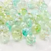 Cuentas redondas de acrílico de 8/10 mm, tipo palomitas de maíz agrietadas, de doble color, material para pulseras de cuentas hechas a mano para bricolaje, accesorios para pulseras