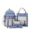 Mochila Estudiantil Transfronteriza para Mujer Estilo Coreano ins Japonesa para Escuela Secundaria Campus Mochila de Gran Capacidad Set Madre e Hijo Mochila
