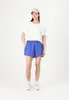 Shorts de Algodão e Linho Amazon Transfronteiriços Femininos Verão Cintura Alta Perna Larga Calças Largas Casuais Slimming Casa Calças de Três Peças