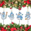 Pintura de Diamantes Transfronteriza Personalizada Hecha a Mano DIY Diamante Completo Imán para Refrigerador Posavasos de Diamante Navideño Colgante Colgante Adornos Colgantes