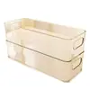 Caja de Almacenamiento para Escritorio de Dormitorio Tira Larga Rectángulo Estrecho Largo Acrílico Transparente Desorden Artículos Pequeños Divisor de Cajón Caja