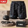 Traje de Baño para Hombre de Secado Rápido de Cinco Puntos Anti-vergüenza Playa Gorro de Natación Gafas de Natación Traje Aguas Termales Ropa de Natación Profesional Equipo de Natación