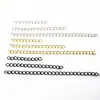 Cadena de Extensión Cadena de Cola de Acero Inoxidable Negro Dorado de 3cm 5cm 8cm Accesorios Hechos a Mano DIY Joyería con Cadena Venta al por Mayor