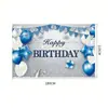 Telón de Fondo Personalizado para Decoración de Fiesta de Cumpleaños, Tela Colgante Universal para Adultos y Niños, Suministros de Decoración de Escena Transfronteriza
