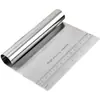 Raspador de masa de acero inoxidable con báscula Cortador de masa de acero inoxidable Raspador para cortar masa Pastel Crema Salchicha Polvo