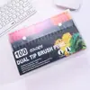 Conjunto de Canetas Aquarela Amazon 12 Cores-120 Cores Ponta Dupla Canetas Aquarela Infantis Canetas para Graffiti à Base de Água Atacado