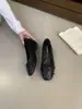 2026 Nova Versão Coreana Laço Primavera Novidades Sapatos Elegantes para Combinar com Saias Sapatos de Camada Única com Forro Interno para Combinar com Saias