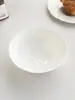 Pedidos de Fábrica: Tigelas e Pratos de Cerâmica de Luxo com Relevo Estilo Francês para Sobremesa e Salada