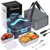 Caixa de Almoço Elétrica Carro Doméstico Dois em Um Isolamento Caixa de Almoço Escritório Artefato de Comida Quente Aquecimento Caixa de Almoço