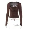 Camiseta de manga larga ajustada con pliegues estilo europeo y americano para mujer, nuevo producto 2026, top ajustado para chica popular, camiseta básica ajustada de cuello cuadrado para mujer