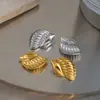Brincos de Caracol Mais Vendidos Transfronteiriços com Design Criativo, Joias Casuais da Moda, Joias de Aço Inoxidável Que Não Desbotam para Mulheres