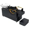 Cama para Lavar el Cabello de Salón de Peluquería Estilo Celebridad de Internet Semi-Reclinable Lavabo Profundo Cama para Lavar el Cabello Salón de Peluquería Cama para Enjuagar Cama para Cuidado y Crecimiento del Cabello