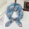 68 Algodón y Lino Estilo Coreano Pañuelo Cuadrado Pequeño para Mujer Primavera y Otoño Versátil Suave Transpirable Protección para el Cuello Pañuelo Fino Decorativo Pañuelo Pequeño