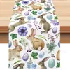 2026 Nuevo Camino de Mesa Estampado de Pascua Transfronterizo Amazon Atmósfera Festiva Mantel Decorativo Sala de Estar Mesa de Comedor Mantel Individual