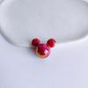 Venta al por mayor de accesorios de joyería DIY resina acrílica color simple chapado Mickey cuentas sueltas material para accesorios con cuentas