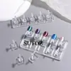 Modelo Popular Transfronterizo Acrílico Transparente Ojo de Gato Base para Práctica de Manicura Soporte para Uñas No Magnético Pieza de Ajedrez Soporte Portátil para Exhibición de Uñas