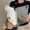 Funda estilo coreano de trébol de cuatro hojas y mariquita para Apple iPad 11, pro con ranura para lápiz, air lunares cubierta protectora mini
