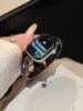 Pulseira de Metal Zircônia Cobre com Pontos de Estrela Adequada para Apple Watch iWatch 12ª Geração 11/10