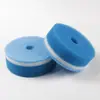 Suministro de fábrica estropajo cocina engrosado esponja redonda para lavar platos limpieza a doble cara disponible esponja fregadora