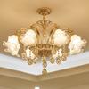 Candelabro de Cristal de Aleación de Zinc de Lujo Europeo Nuevo al por Mayor para Sala de Estar, Restaurante, Hotel, Habitación de Villa