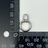 Tirador de Cremallera Desmontable de Platino en Stock con Mariposa Incrustada de Diamantes y Colgante en Forma de Círculo para Bolsos y Accesorios de Ropa
