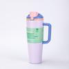 Amazon Taza de Viaje para Coche con Asa de 40 oz Termo de Acero Inoxidable 304 Gran Capacidad Portátil Conservación del Frío Taza de Hielo Transfronteriza