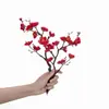 Decoración del Hogar Flores Artificiales de Flor de Ciruelo Venta al por Mayor Flores Falsas Ins Plantas Verdes Boda Artesanías de Flores Artificiales Transfronterizas