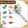 Adesivos Adesivos Laser de Formato Especial, Adesivos de Dinossauro Desenho Animado, Recompensas para Professores de Jardim de Infância para Alunos do Ensino Fundamental, Adesivos Decorativos para Selagem