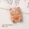 Accesorios de Resina para Manualidades de Dibujos Animados Color Sólido Animales Felices Pinzas para el Cabello Funda de Teléfono Hebilla de Zapato Llavero Colgante Decoraciones