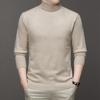 Suéter de Punto de Comercio Exterior Transfronterizo para Hombre 2026 Otoño e Invierno Nuevo Estilo Color Sólido Manga Larga Pulóver de Punto Camiseta Base para Hombre