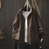 Hermoso abrigo de mujer para principios de otoño, nuevo diseño 2026, estilo único, doble bolsillo, corte holgado, ropa versátil vintage