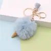 Linterna de Llave de Helado Grande Beiman de 6 cm Llavero con Borla Lindo Colgante de Felpa para Bolso Anillo de Llavero de Cono