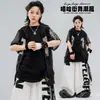 Ropa de Performance Hip-Hop para Niños, Trajes de Baile de Verano Hip-Hop para Niños, Trajes de Baile de Jazz Hip-Hop Modernos y Geniales para Niñas