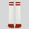 Calcetines de Yoga para Mujer, Primavera y Verano, Antideslizantes, Profesionales de Cinco Dedos, Hasta la Pantorrilla, Separación de Dedos, Calcetines de Compresión para Pantorrilla Específicos para Pilates en Interiores