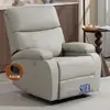 Sofá Cama Pod Espacio de Primera Clase Estilo Europeo Sofá Funcional Único Sillón Sofá para Computadora Cafetería Persona Perezosa Manicura Sofá de Cuero
