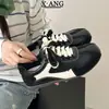 Zapatos de entrenamiento alemanes retro con cordones de cuero genuino para mujer, nueva colección otoño/invierno 2026, zapatillas casuales, estilo Forrest Gump