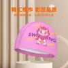 Gorro de natación de dibujos animados con recubrimiento de PU, Protección impermeable profesional para los oídos, Cómodo y no aprieta la cabeza, Adecuado para niños y niñas, Gorro de natación para bebé al por mayor