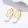Brincos de Cabacinha Triturada para Mulheres, Brincos de Prata 925, Luxo Leve, Joias de Nicho de Alto Padrão, Brincos da Moda Ins Estilo Chinês Novo