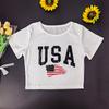Camiseta de verano para mujer, estilo europeo y americano, estilo Y2K, con corte entallado y corto, ropa sexy de calle.