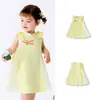 Vestido de Bebê Balabala Saia para Meninas Vestido de Princesa para Bebê 2025 Novo Estilo de Verão Estilo Chinês Requintado e Doce